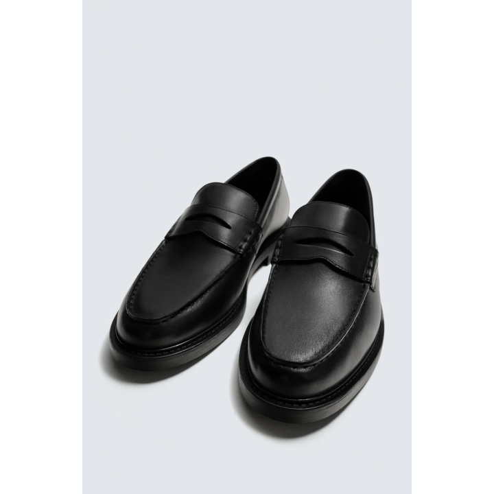 КОЖАНЫЕ ЛОФЕРЫ С ПЛАНКОЙ