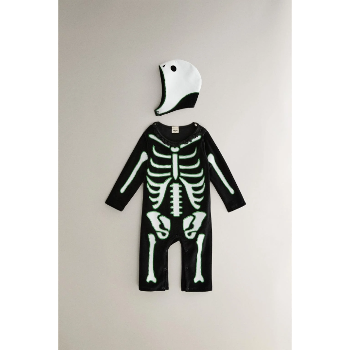 Детский костюм для хэллоуина скелет