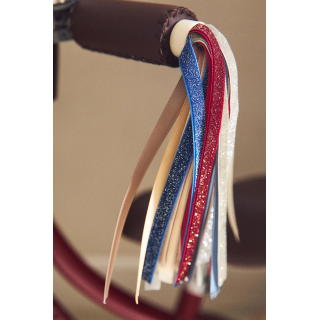 Детский велосипедный аксессуар с блестящими бахромой