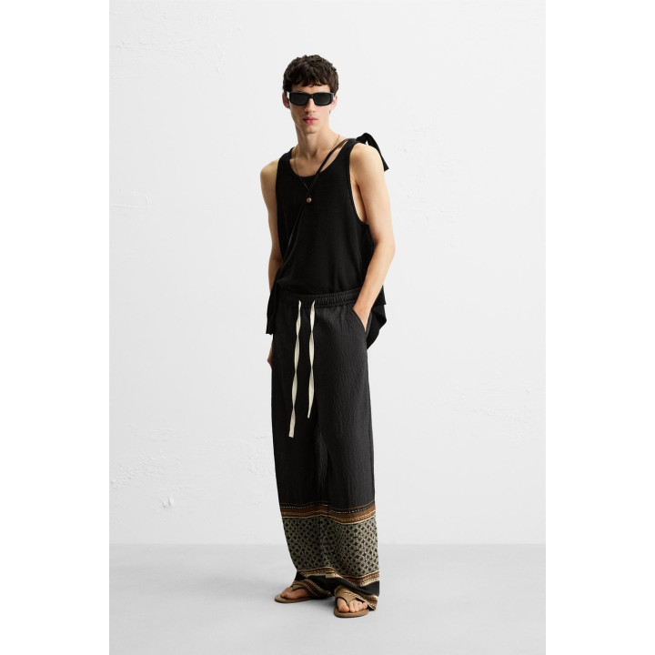 БРЮКИ СВОБОДНОГО КРОЯ В СТИЛЕ COLOR BLOCK