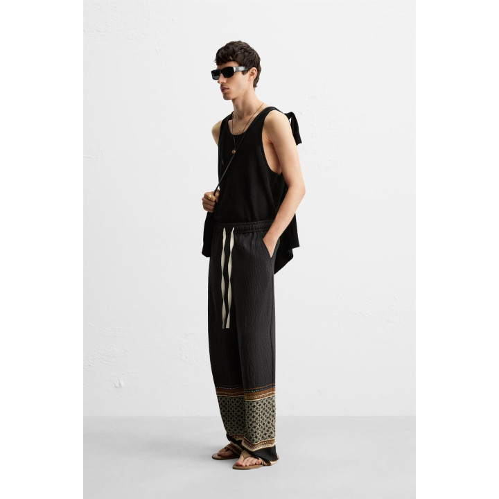 БРЮКИ СВОБОДНОГО КРОЯ В СТИЛЕ COLOR BLOCK