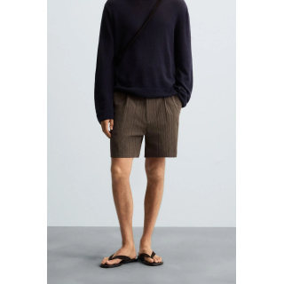 ШОРТЫ-БЕРМУДЫ REGULAR FIT В ПОЛОСКУ