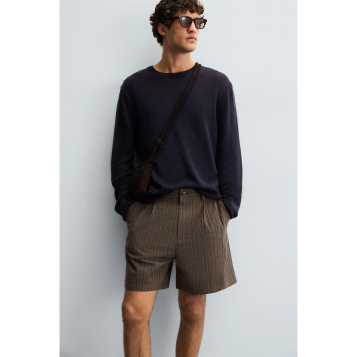 ШОРТЫ-БЕРМУДЫ REGULAR FIT В ПОЛОСКУ