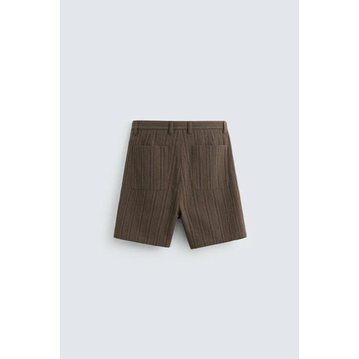 ШОРТЫ-БЕРМУДЫ REGULAR FIT В ПОЛОСКУ