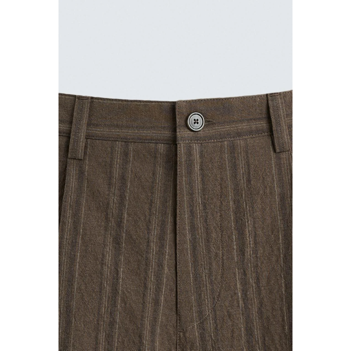 ШОРТЫ-БЕРМУДЫ REGULAR FIT В ПОЛОСКУ