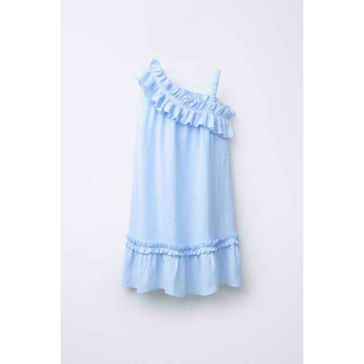 ПЛАТЬЕ С ВОЛАНАМИ. 100% ЛЁН