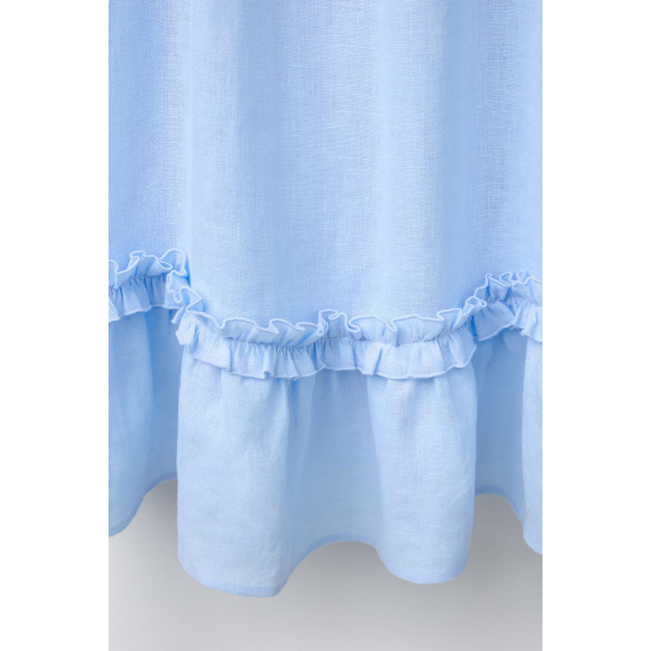 ПЛАТЬЕ С ВОЛАНАМИ. 100% ЛЁН