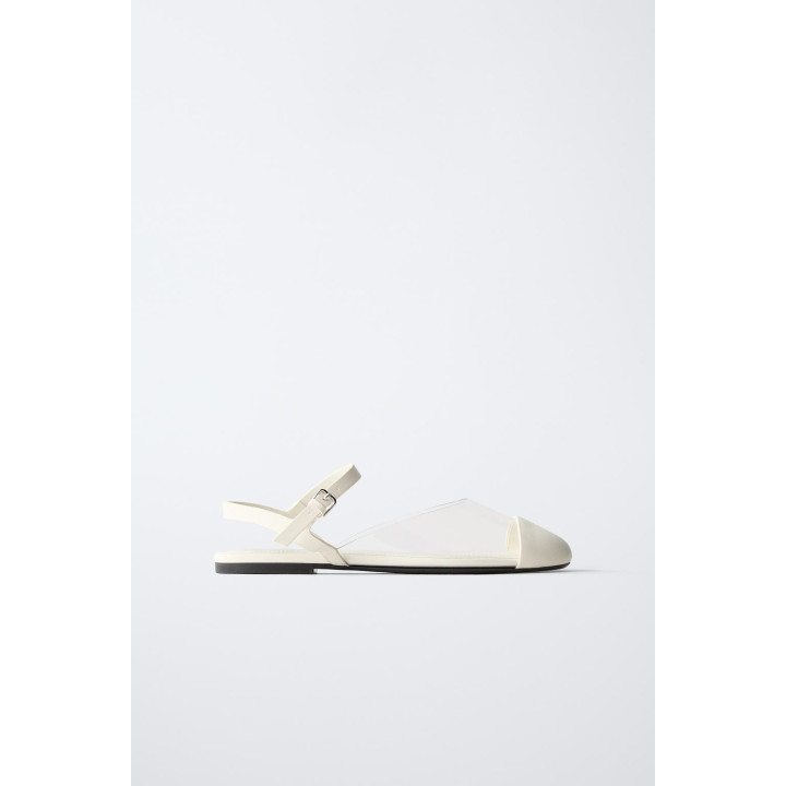 Туфли на ремешке из винила