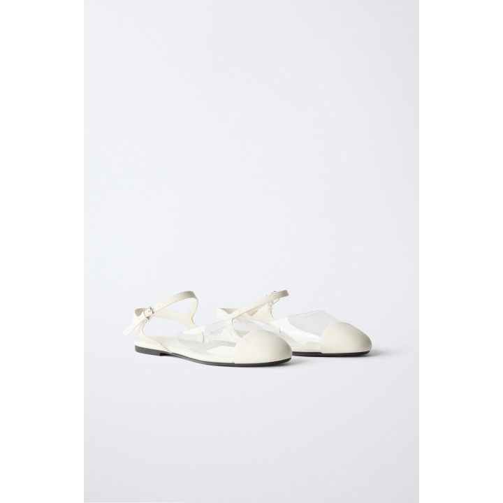 Туфли на ремешке из винила