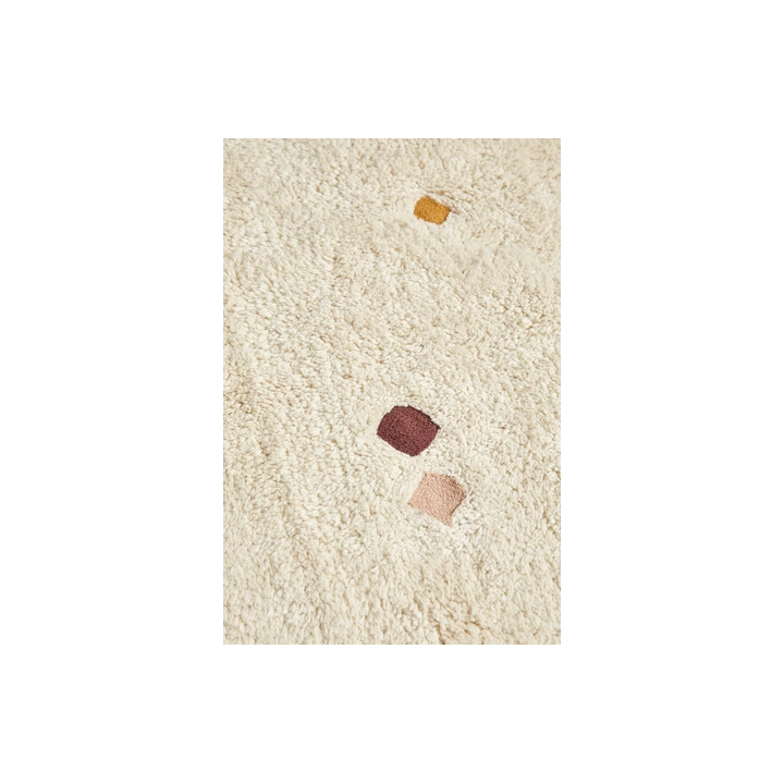 CHILDREN’S MULTICOLOURED EMBROIDERED DIAMOND RUG