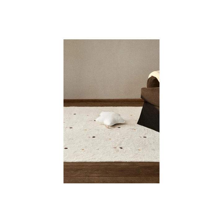 CHILDREN’S MULTICOLOURED EMBROIDERED DIAMOND RUG