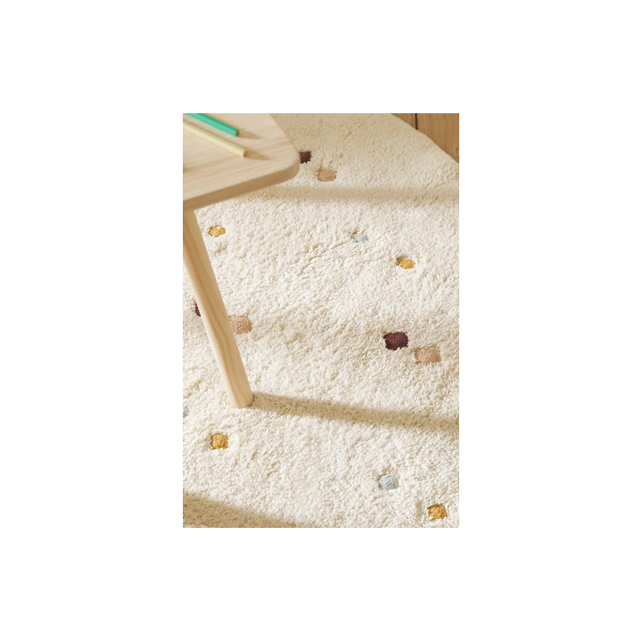 CHILDREN’S MULTICOLOURED EMBROIDERED DIAMOND RUG