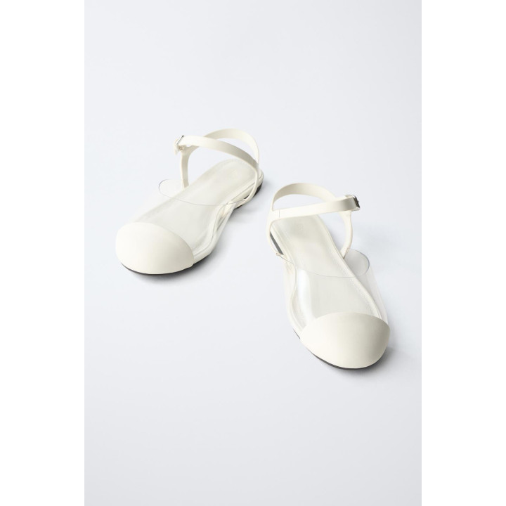 Туфли на ремешке из винила