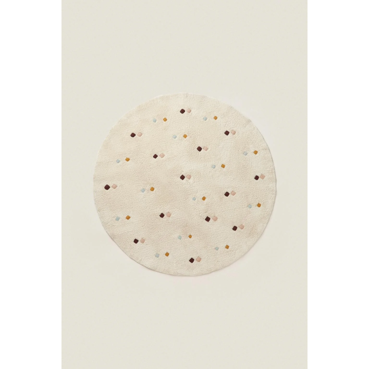 CHILDREN’S MULTICOLOURED EMBROIDERED DIAMOND RUG