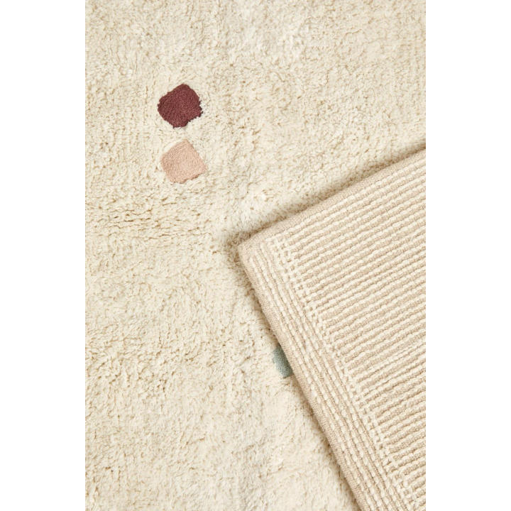 CHILDREN’S MULTICOLOURED EMBROIDERED DIAMOND RUG