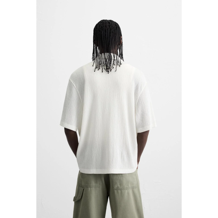 РУБАШКА ИЗ ЖАТОЙ ТКАНИ