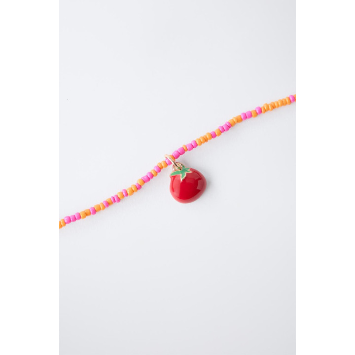 НАБОР ИЗ 2 ОЖЕРЕЛИЙ С ПОДВЕСКАМИ «ПОМИДОР» И «ЛИМОН»