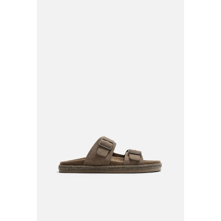 КОЖАНЫЕ САНДАЛИИ С ДВУМЯ РЕМЕШКАМИ