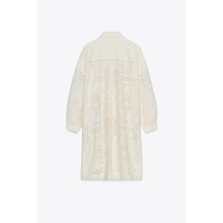 ПЛАТЬЕ-РУБАШКА С ВЫШИВКОЙ — ZW COLLECTION