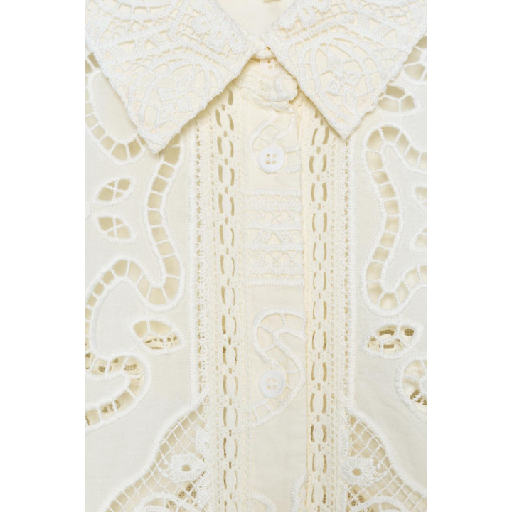 ПЛАТЬЕ-РУБАШКА С ВЫШИВКОЙ — ZW COLLECTION