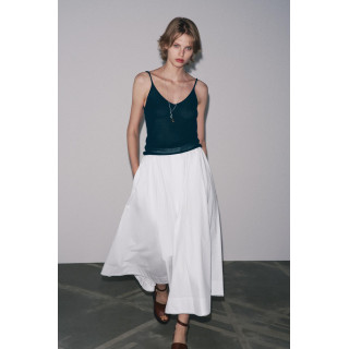 ЮБКА-МИДИ ИЗ ПОПЛИНА — ZW COLLECTION