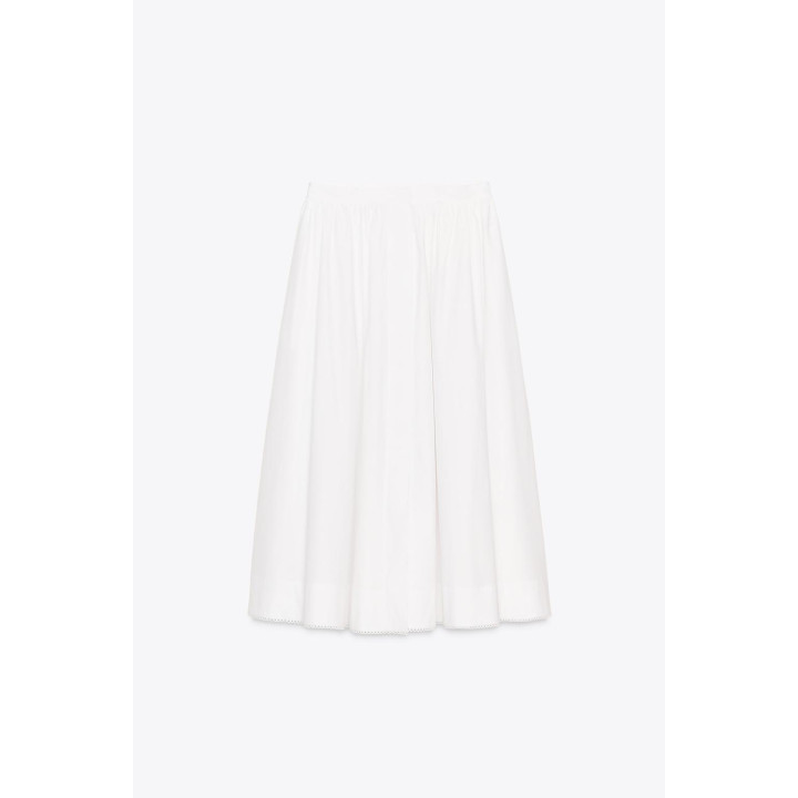 ЮБКА-МИДИ ИЗ ПОПЛИНА — ZW COLLECTION