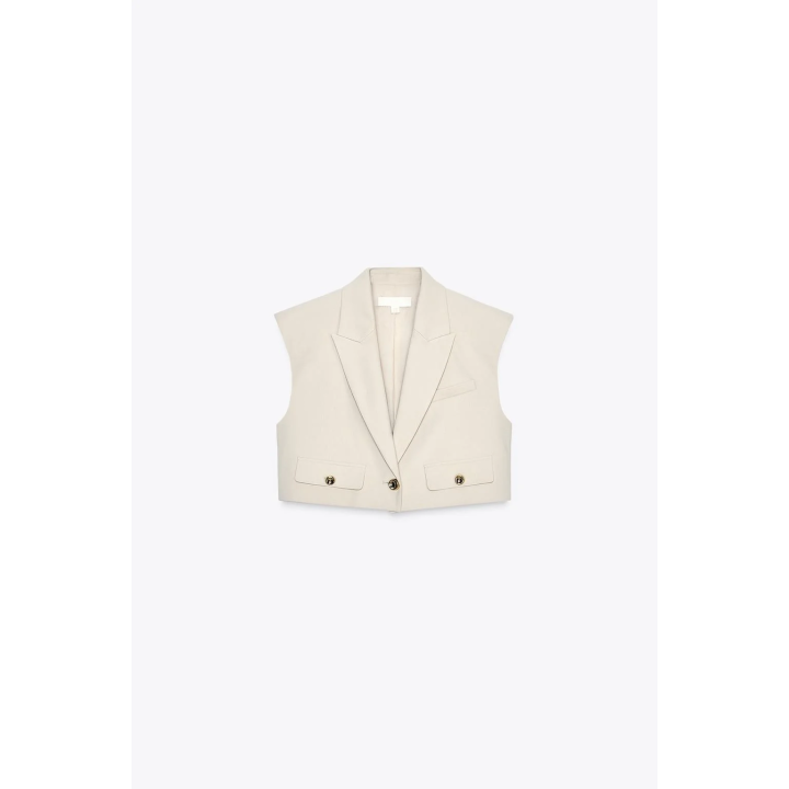 УКОРОЧЕННЫЙ ЖИЛЕТ С КЛАПАНАМИ