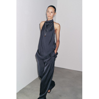 АТЛАСНЫЙ ТОП С ГОРЛОВИНОЙ ХАЛТЕР — ZW COLLECTION