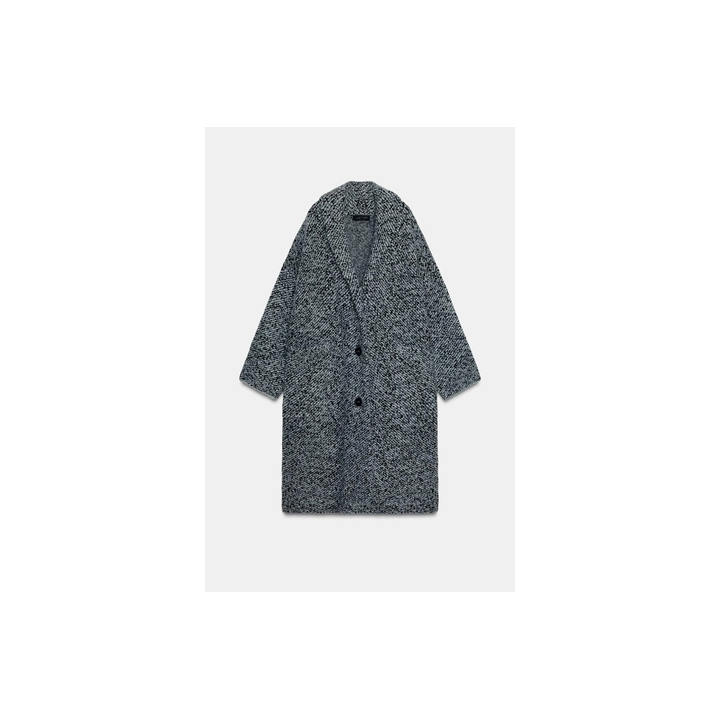 ТРИКОТАЖНОЕ ПАЛЬТО С ШАЛЕВЫМ ВОРОТНИКОМ