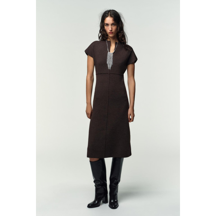 ТРИКОТАЖНОЕ ПЛАТЬЕ МИДИ