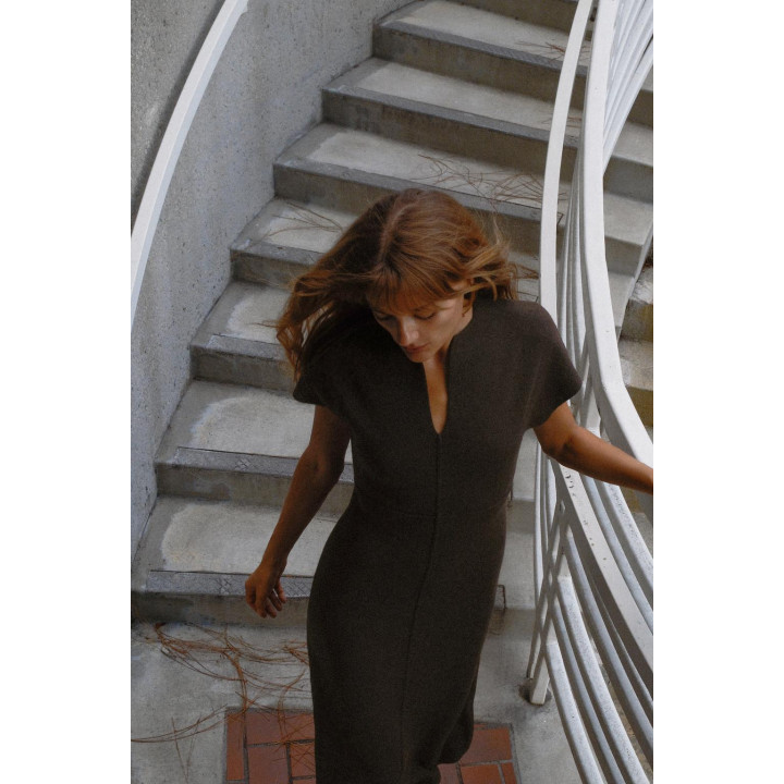 ТРИКОТАЖНОЕ ПЛАТЬЕ МИДИ