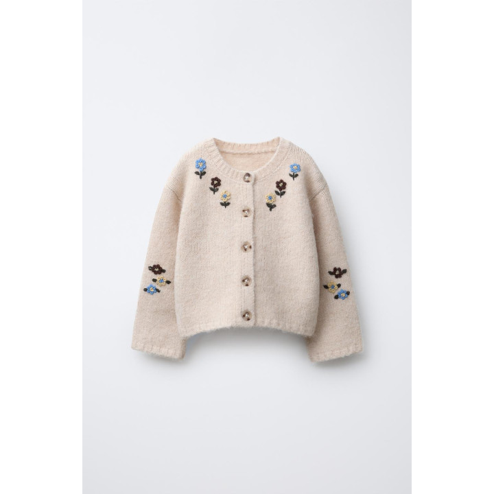 КАРДИГАН С ВЫШИВКОЙ «ЦВЕТЫ»