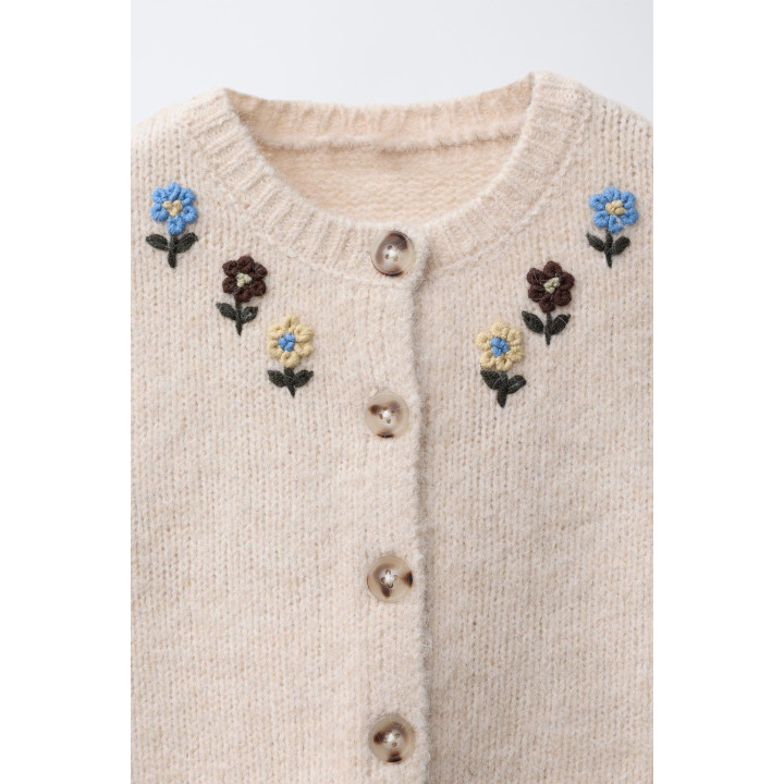 КАРДИГАН С ВЫШИВКОЙ «ЦВЕТЫ»