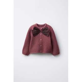 КАРДИГАН С АТЛАСНЫМ БАНТОМ