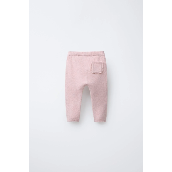 ЛЕГИНСЫ ТРИКОТАЖНЫЕ С КАРМАНОМ И ОБОРОЧКАМИ