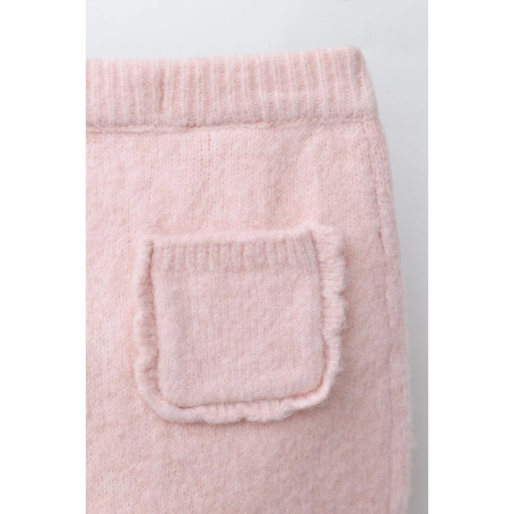 ЛЕГИНСЫ ТРИКОТАЖНЫЕ С КАРМАНОМ И ОБОРОЧКАМИ