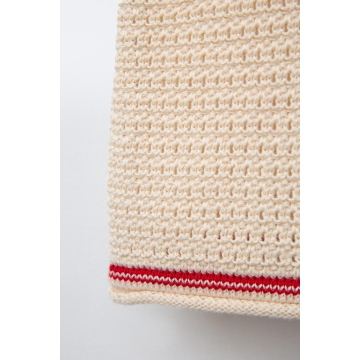 ТРИКОТАЖНЫЙ ТОП С БАНТОМ