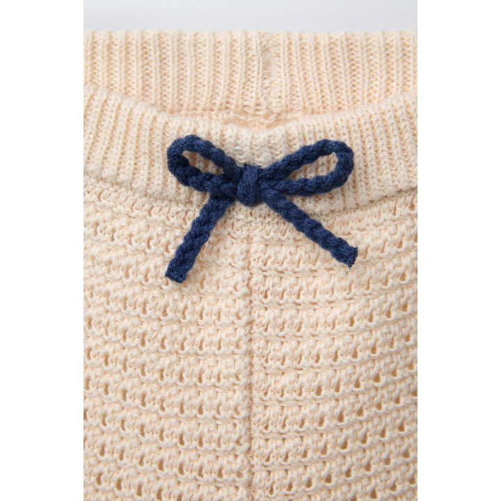 ТРИКОТАЖНЫЕ ШОРТЫ-БЕРМУДЫ С КОНТРАСТНОЙ ОТДЕЛКОЙ