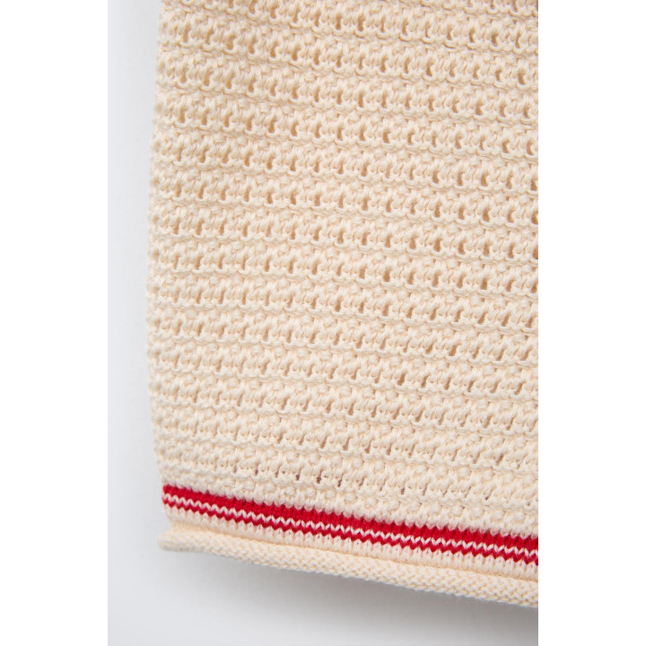 ТРИКОТАЖНЫЕ ШОРТЫ-БЕРМУДЫ С КОНТРАСТНОЙ ОТДЕЛКОЙ