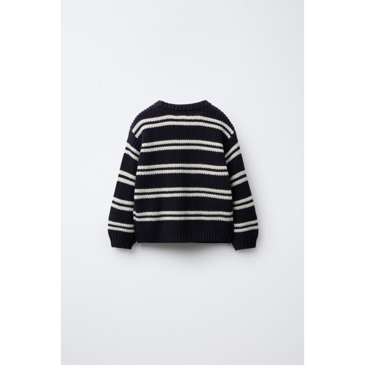 ТРИКОТАЖНЫЙ ДЖЕМПЕР В ПОЛОСКУ С НАШИВКАМИ HELLO KITTY © SANRIO