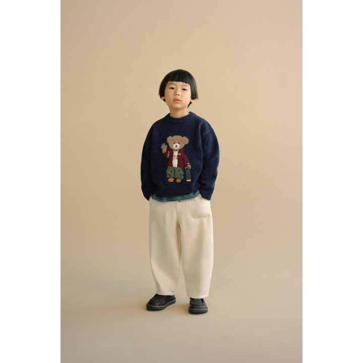 СВИТЕР С УЗОРОМ «МЕДВЕДЬ НА СКЕЙТЕ»