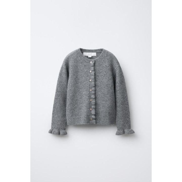 КАРДИГАН С ВОЛАНАМИ И ШЕРСТЬЮ