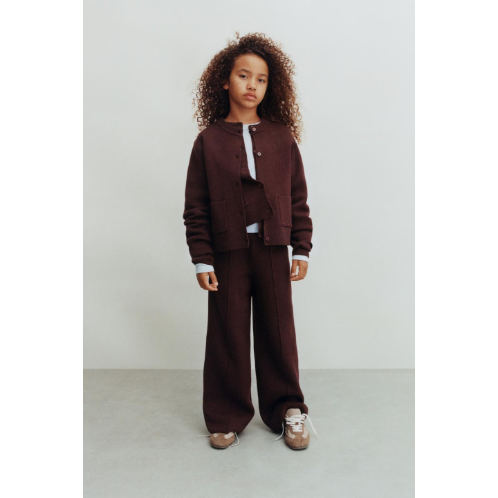 ВЯЗАНЫЙ КАРДИГАН С КАРМАНАМИ