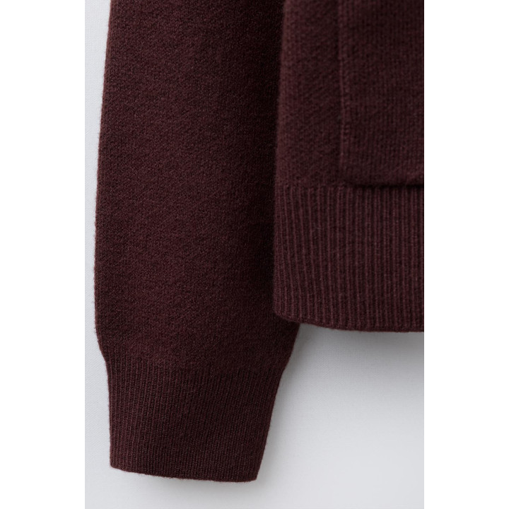 ВЯЗАНЫЙ КАРДИГАН С КАРМАНАМИ