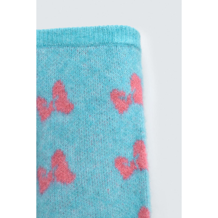 ТРИКОТАЖНЫЕ БРЮКИ С ИНТАРСИЕЙ И БАНТАМИ HARRY LAMBERT FOR ZARA X DISNEY