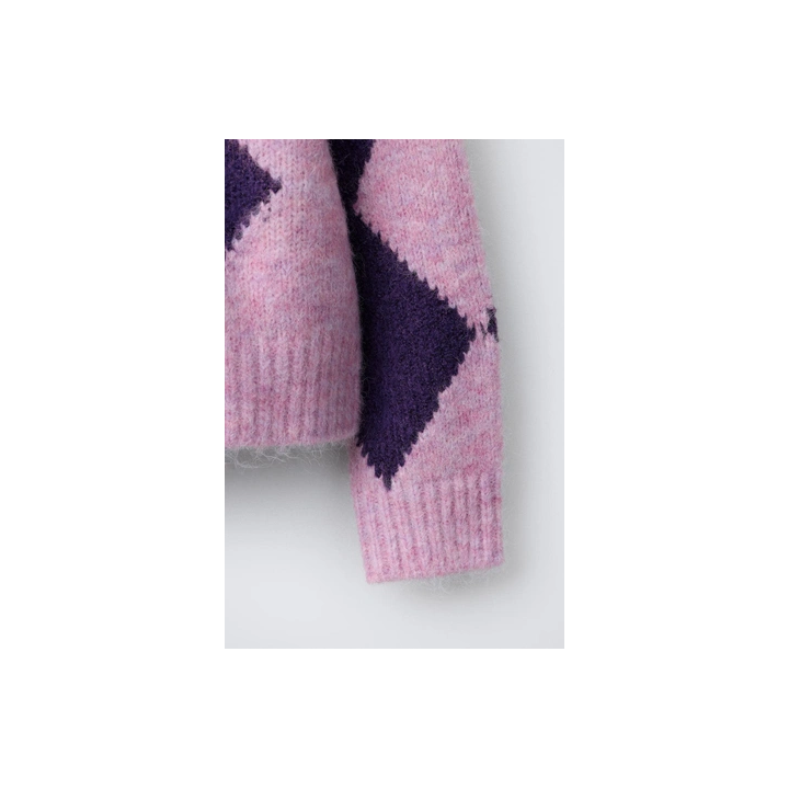 СВИТЕР С УЗОРОМ «РОМБЫ»