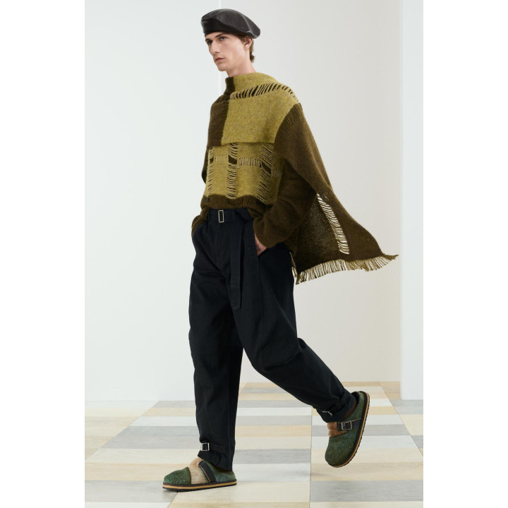 Кожаные деревянные сабо