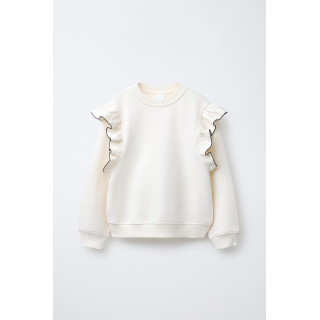 ТОЛСТОВКА С ВОЛАНАМИ И ОТСТРОЧКОЙ