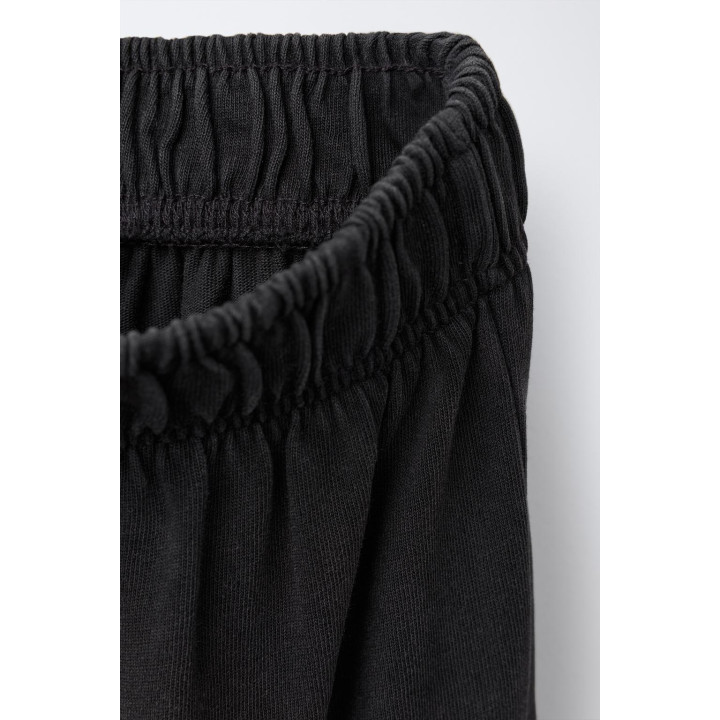 БРЮКИ WIDE LEG КАРГО С ЭФФЕКТОМ ПОТЕРТОСТИ