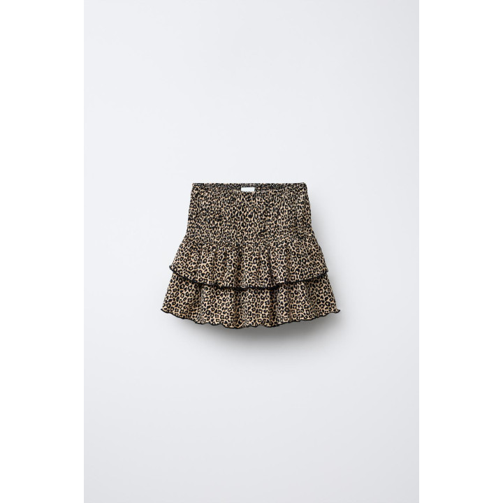 ЮБКА-ШОРТЫ С АНИМАЛИСТИЧЕСКИМ ПРИНТОМ